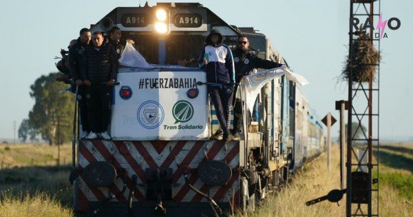 El Tren Solidario llegó a Bahía Blanca con donaciones para los afectados
