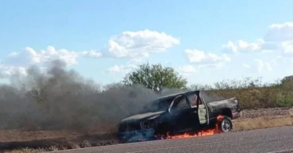 Una pareja neuquina quedó varada luego de que su camioneta se incendiara en plena ruta Una pareja neuquina quedó varada luego de que su camioneta se incendiara en plena ruta