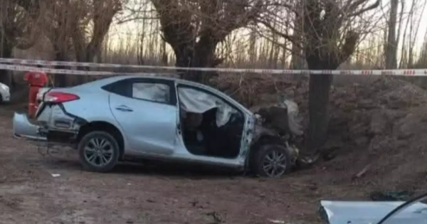 Falleció el conductor del auto robado que chocó contra un camión en Allen