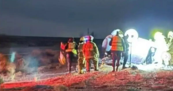 Vuelco en Ruta 237 y escape de gas: una noche que pudo terminar en tragedia Vuelco en Ruta 237 y escape de gas: una noche que pudo terminar en tragedia