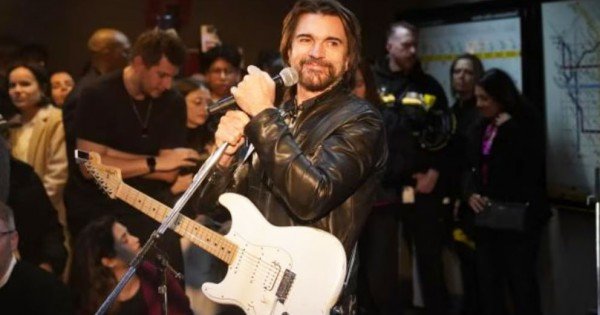 La sorpresa de Juanes: un show improvisado en el subte de Buenos Aires