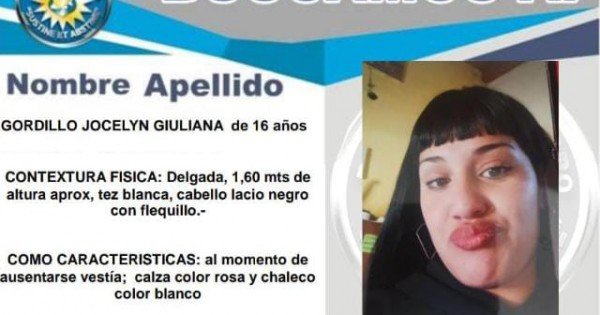 Buscan a una adolescente desaparecida en el Valle Medio