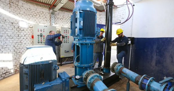 EPAS refuerza el suministro de agua potable con nuevas bombas en el río Limay