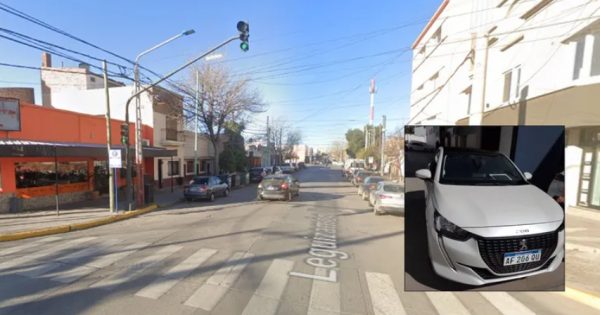 Le robaron el auto a metros de una estación de servicio en pleno centro